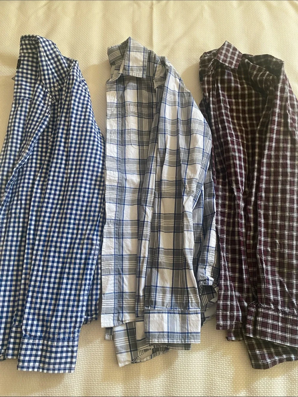 Kids Childrens place Plaid Button-Down Shirt - Blue/White
